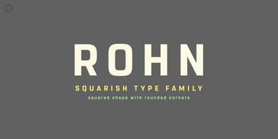 Font visual image of Rohn