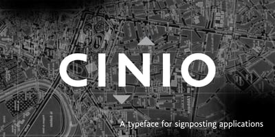 Font visual image of Cinio&trade;