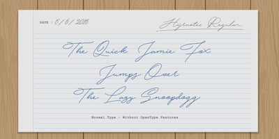 Font visual image of Hijrnotes
