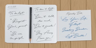 Font visual image of Hijrnotes