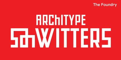 Font visual image of Architype Schwitters&trade;