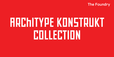 Font visual image of Architype Van Doesburg&trade;