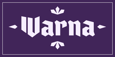 Font visual image of Varna