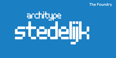 Font visual image of Architype Stedelijk&trade;