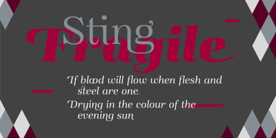 Font visual image of Magnel Display