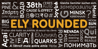 Font visual image of Ely Rounded