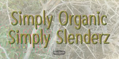 Font visual image of Slenderz