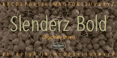 Font visual image of Slenderz