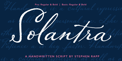 Font visual image of Solantra