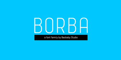 Font visual image of Borba