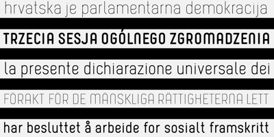 Font visual image of Borba