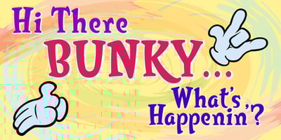 Font visual image of Bunky&trade;