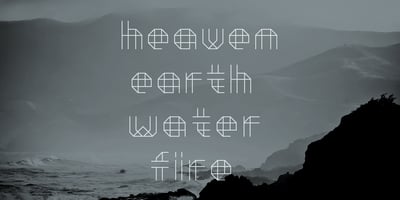 Font visual image of Moku26