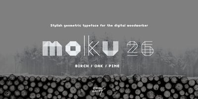 Font visual image of Moku26
