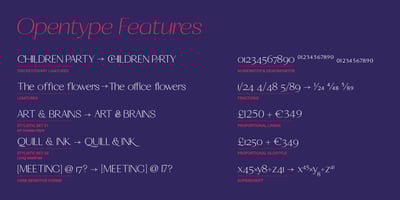 Font visual image of Calma Display