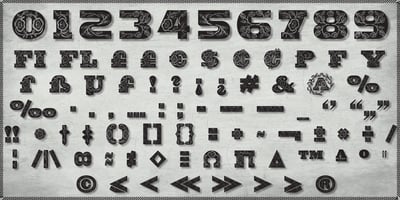 Font visual image of Egypt Rose