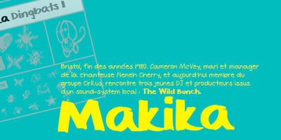 Font visual image of Makika&trade;
