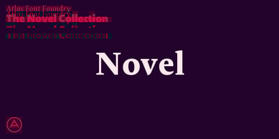 Font visual image of Novel Pro&trade;
