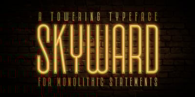 Font visual image of Skyward