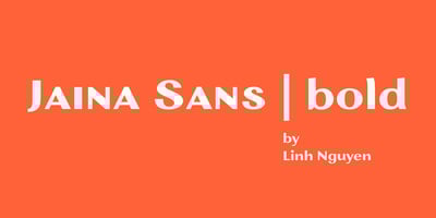 Font visual image of Jaina Sans