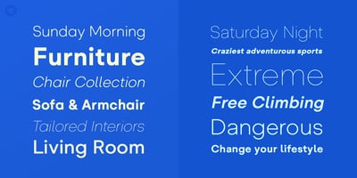Font visual image of Glence