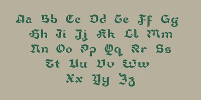 Font visual image of Oun