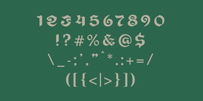 Font visual image of Oun