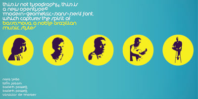 Font visual image of Nova Sans
