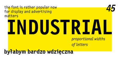 Font visual image of New Letter Gothic&trade;