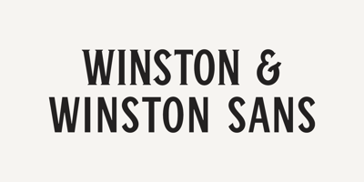 Font visual image of Winston & Winston Sans