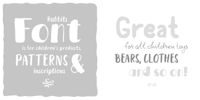 Font visual image of Rabbits