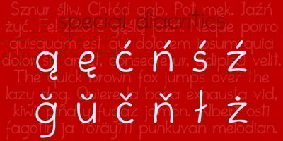 Font visual image of erqif