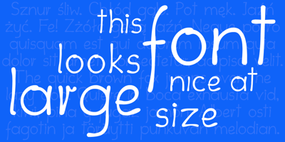 Font visual image of erqif