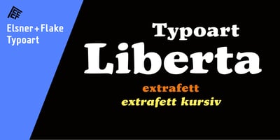 Font visual image of Liberta TA