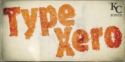 Font visual image of Type Xero