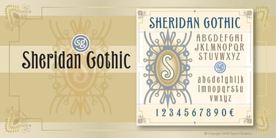 Font visual image of Sheridan Gothic SG&trade;