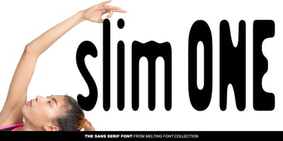 Font visual image of GS Slim One