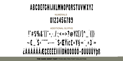 Font visual image of GS Slim One Bestiary