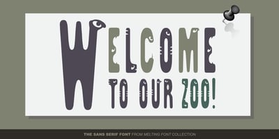 Font visual image of GS Slim One Bestiary