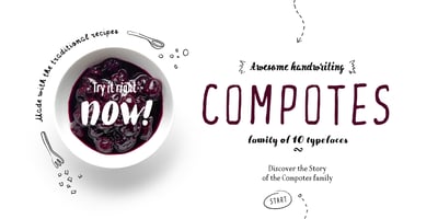 Font visual image of Compotes