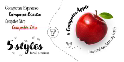Font visual image of Compotes