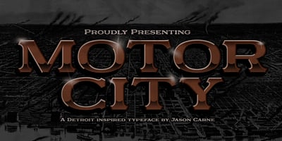 Font visual image of Motor City