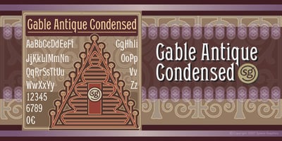 Font visual image of Gable Antique Condensed SG&trade;