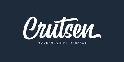 Font visual image of Crutsen