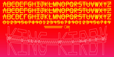 Font visual image of King Kirby&trade;
