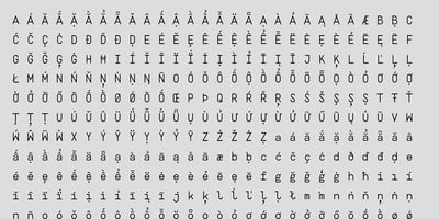 Font visual image of Ahamono&trade;