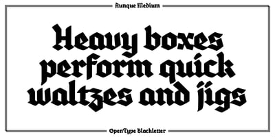 Font visual image of Aunque
