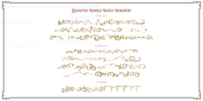 Font visual image of Rumble Brave Vintage Fonts
