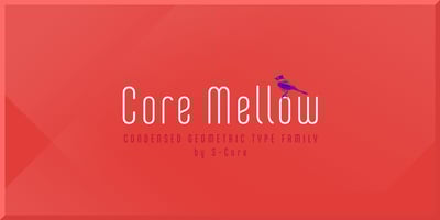 Font visual image of Core Mellow