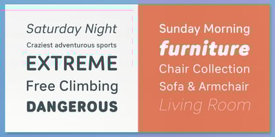 Font visual image of Sebino Soft